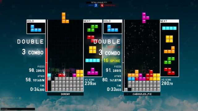 [TETR.IO] Tetra League: Doremy vs. Caboozled_Pie (18-05-2021) (1) смотреть онлайн