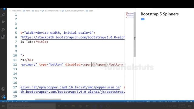 Bootstrap 5 Spinners | Tutorials Tuts Bootstrap 5 | Bootstrap Spinners смотреть онлайн