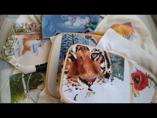 #вышивка 22-27 февраля 22г Вышивальная неделя и итоги за февраль. смотреть онлайн