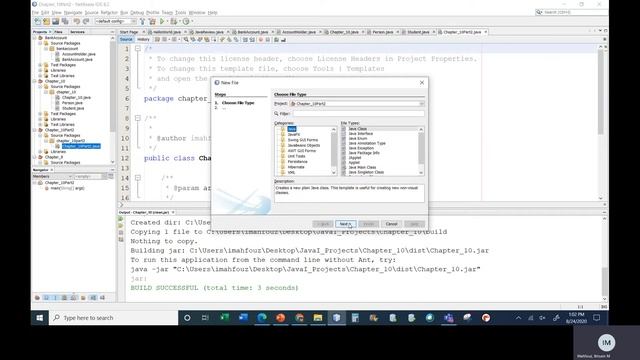 Java II Chapter 10 Class 2 Part 2 Creating and Importing Jar Files смотреть онлайн