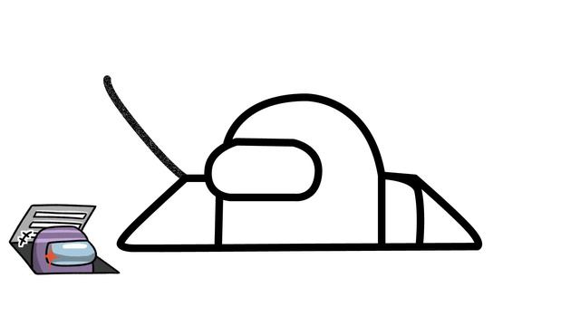 How To Draw Among Us Character in Vent - Easy Step By Step Tutorial смотреть онлайн