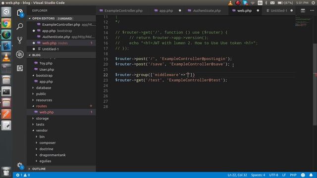 Lumen tutorial 3 - jwt with lumen tutorial check user authorization смотреть онлайн