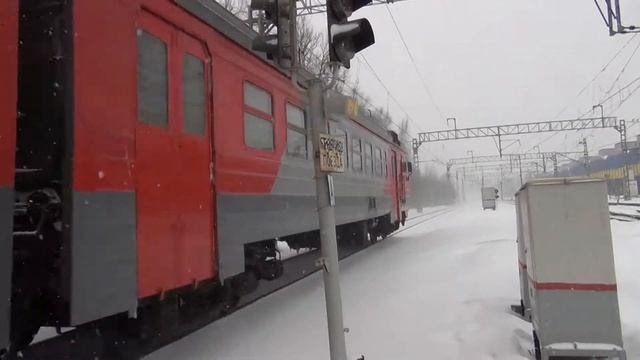 Электропоезд ЭД4М-0365. Платформа Парголово 2017 смотреть онлайн