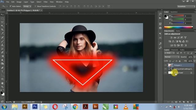 How to make Neon Glow Effect in Photoshop in Hindi смотреть онлайн