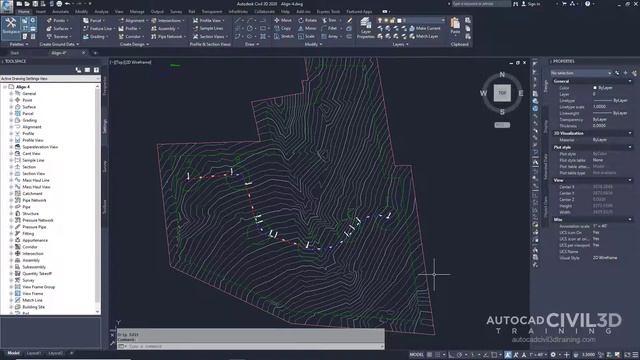Grip Editing an Alignment in Civil 3D смотреть онлайн