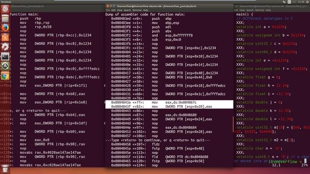 Reverse engineering C programs (64bit vs 32bit) - bin 0x10 смотреть онлайн