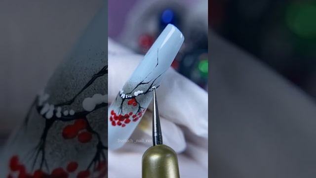 ?РЯБИНА НА НОГТЯХ #короткиевидео #nailart #shorts дизайн ногтей смотреть онлайн