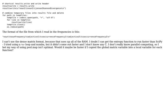 Code Review: Fast row-wise, parallel calculations on large, sparse matrix смотреть онлайн
