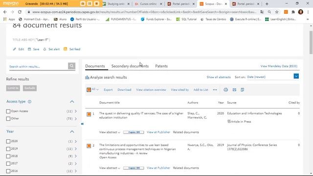 Extração de arquivo CSV da base SCOPUS a partir do Portal de Periódicos da CAPES via CAFE смотреть онлайн