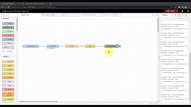 Sending data from Node RED to MQTT смотреть онлайн