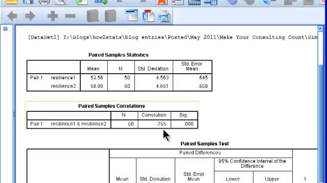 Paired Samples t-test - SPSS смотреть онлайн