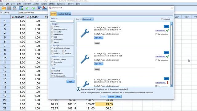 How to increase SPSS (version 26) functionality with extensions and plugins смотреть онлайн