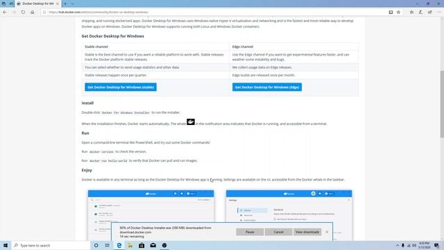05 Docker Install Windows Pro 1 смотреть онлайн