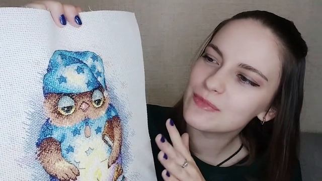 Ночные посиделки - вышивка крестом смотреть онлайн