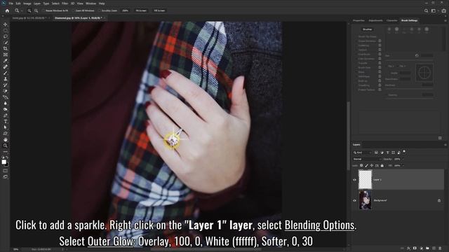 How to add Sparkle Effect - Photoshop Tutorial смотреть онлайн