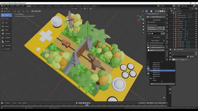 18. Blender. Jurassic Park (Часть18) смотреть онлайн