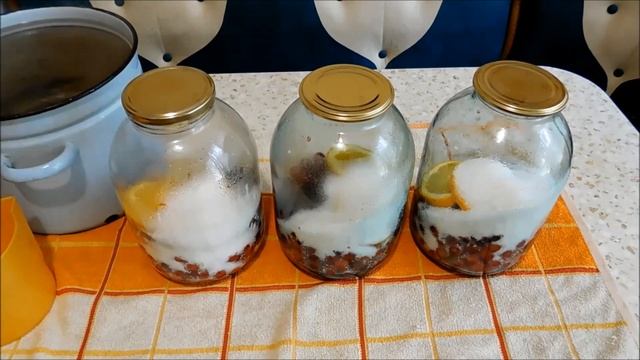 Компот ассорти на зиму (черешня, смородина, апельсин) смотреть онлайн