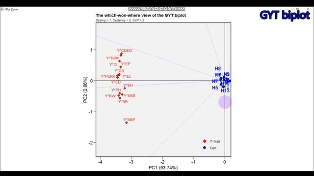 How To Compute Genotype By Yield*trait Biplot In R?