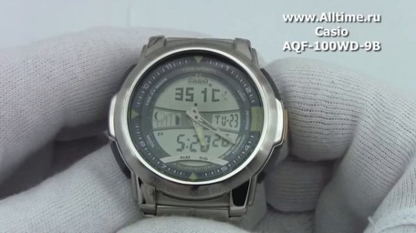 Мужские японские наручные часы Casio AQF-100WD-9B