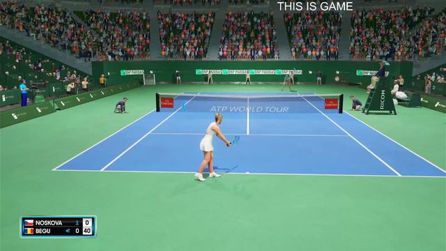 Linda Noskova Vs Irina-Camelia Begu  Indian Master    (08/03/2023) 🎮 Gameplay On AO Tennis 2