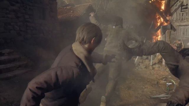 Resident Evil 4 Remake | Leon’s Ridiculously Powerful Kick