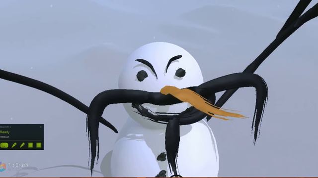 evil snowman in vr (tilt brush смотреть онлайн