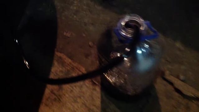 Откачка масла через щуп.