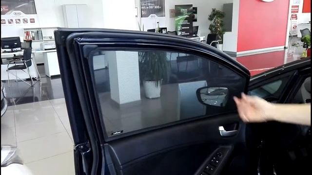 Автошторки Laitovo Magnet, установка на Kia Cerato 3G Седан 4D (2013 - 2016)