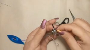 Как вплести бисер в цепочку из комбинированных колец. Ответы на вопросы. Уроки фриволите.