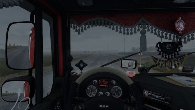 ETS2. РЕЙС НА DAF XF 105. ЧЕЛЯБИНСК - СМОЛЕНСК. ДОЖДИК смотреть онлайн