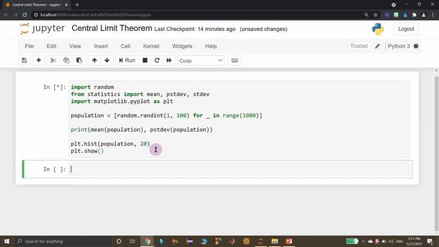 Simulation of Central Limit Theorem using Python смотреть онлайн