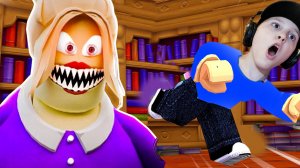 Страшный ПОБЕГ из Библиотеки в ROBLOX