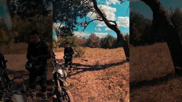 По лесу Scrambler и Tekken (один не доехал) #motovlog #мотопокатушки #мотоцикл #biker #дваколеса