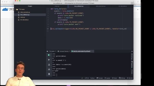 LoRa 4 - Callback function for downlink package TTN смотреть онлайн