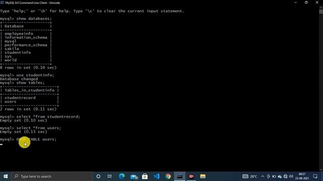 DROP Database & Table in SQL [Part-13] || Complete MySQL Course in Hindi || Learn Database Language смотреть онлайн