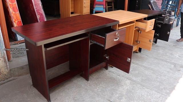 Simple Office & Computer Table With Drawers 3 size Models In Popular Furniture's Bangalore смотреть онлайн