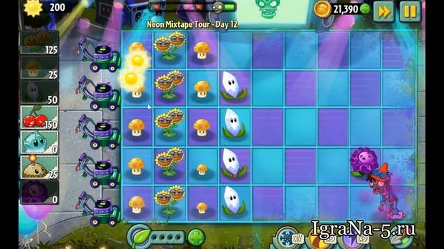 Neon Mixtape Tour day 12 - Plants vs Zombies 2 (Прохождение) смотреть онлайн
