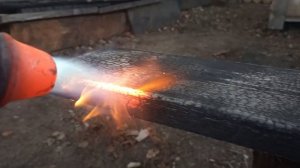 как обжечь дерево, доски для полки ??