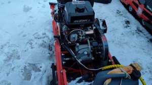 Мотобуксировщик Тофалар 500. Анонс доработки электрозапуска 20-ти сильного мотора.