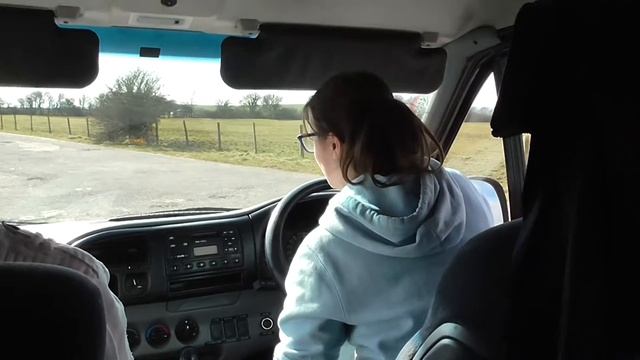 Ford Transit van being driven by Hattie on private land aged 15. смотреть онлайн