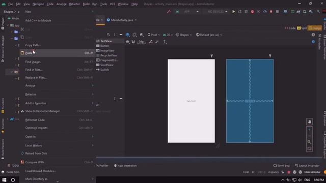 Shape with Round Corners Android Studio | Ui Design смотреть онлайн