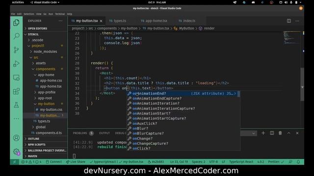 AM Coder - StencilJS 101 #2 - Lifecycle, Custom Events смотреть онлайн