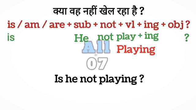 Present Continuous Tense - Negative Interrogative Sentence || Part - 11 смотреть онлайн