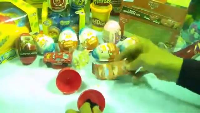 play doh donald duck angry birds surprise eggs cars candy kinder surprise! смотреть онлайн