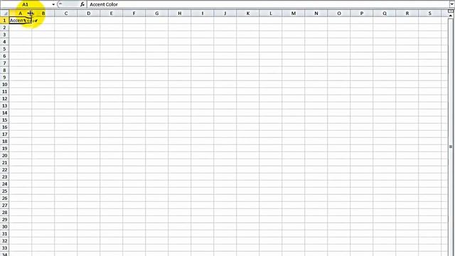 Accent Color Tutorial in Excel 2010 смотреть онлайн