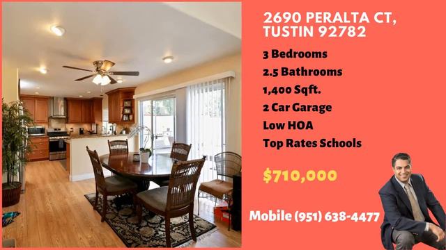 3BR 2BA 1400+ square foot home in Tustin CA смотреть онлайн