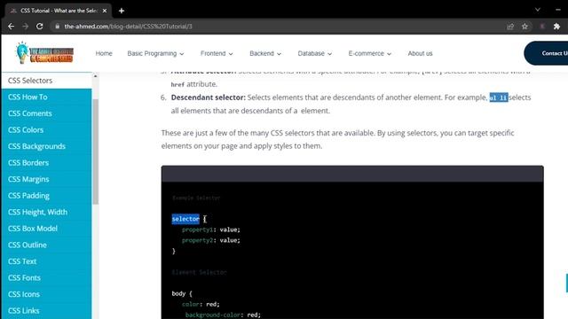 CSS Tutorials for Beginners: What is selectors in CSS Hindi Urdu | Syntax | Comments | The Ahmed смотреть онлайн