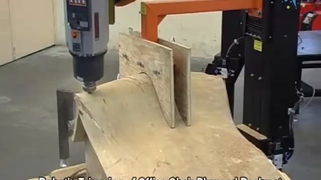 Robotic Trimming of Office Chair Plywood Backrest смотреть онлайн