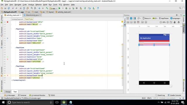 Designing textsize for tabs in android studio. смотреть онлайн