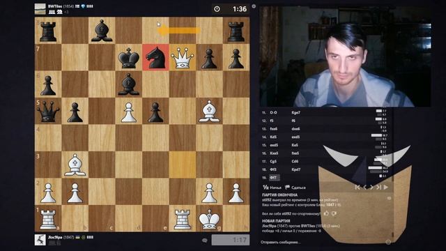 Отдаем Коня чтобы вскрыть КОРОЛЯ! | Гамбит Морра Блиц смотреть онлайн